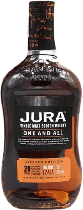 Kostenloser Versand | Whiskey Single Malt Isle of Jura One and All Großbritannien 20 Jahre 70 cl