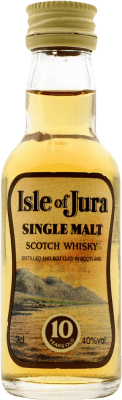 Envoi gratuit | Whisky Single Malt Isle of Jura Royaume-Uni 10 Ans Mini-Bouteille 4 cl Objet de Collection Non Destinée à la Consommation
