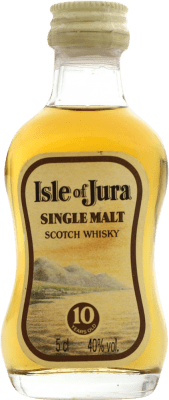 Single Malt Whisky Isle of Jura Spécimen de Collection 10 Ans Bouteille Miniature 5 cl