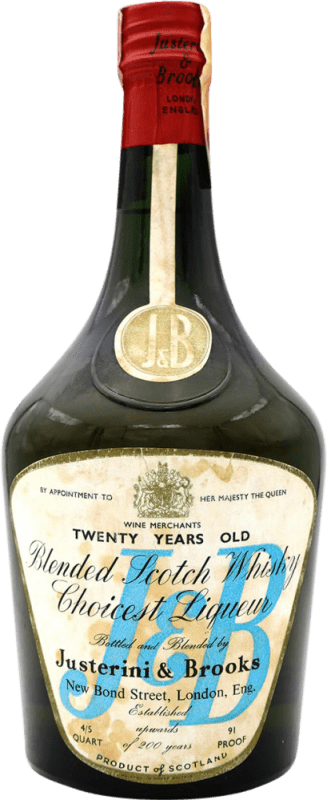 Free Shipping | Whisky Blended J&B Choicest Liqueur Collector's Specimen United Kingdom 20 Years 70 cl