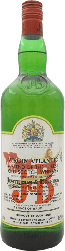 Envoi gratuit | Whisky Single Malt J&B Virgin Atlantic Royaume-Uni 1 L Objet de Collection Non Destinée à la Consommation