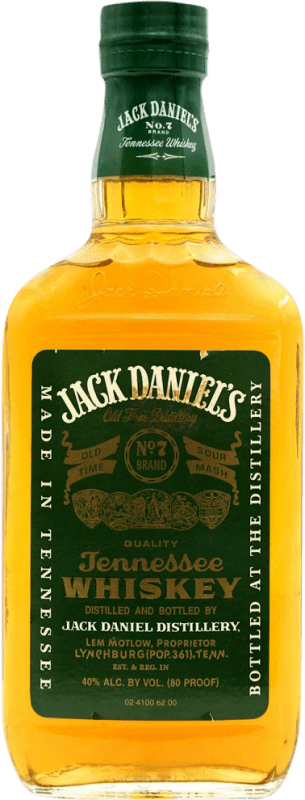167,95 € Бесплатная доставка | Бурбон Jack Daniel's Половина бутылки 37 cl