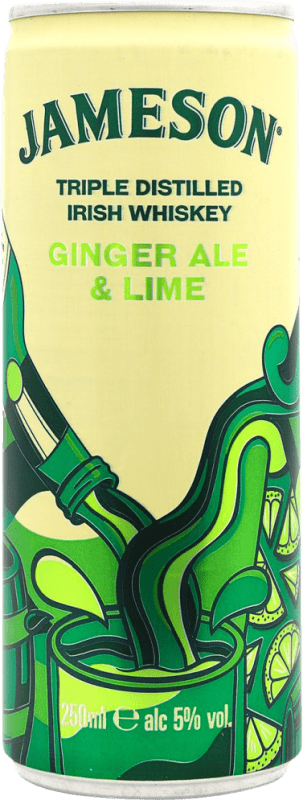 Free Shipping | Whisky Blended Jameson Ginger Ale & Lime Ireland Can 25 cl