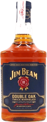 Whisky Bourbon Jim Beam Double Cask — Doble Barrica, Oak Cask — Barrica de Roble 1 L