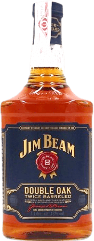 Envío gratis | Whisky Bourbon Jim Beam Double Cask — Doble Barrica, Oak Cask — Barrica de Roble Estados Unidos 1 L