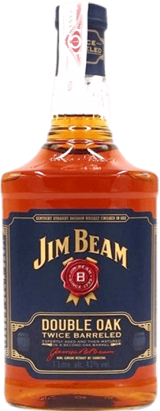 Envoi gratuit | Whisky Bourbon Jim Beam Double Oak États Unis 1 L