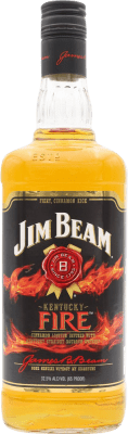 Виски Бурбон Jim Beam Fire 1 L