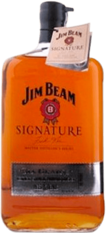 Envoi gratuit | Whisky Bourbon Jim Beam Signature États Unis 6 Ans 1 L