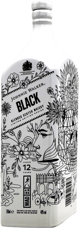 191,95 € Бесплатная доставка | Купажированный виски Johnnie Walker Black Label Air Ink
