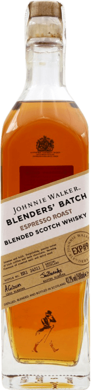 Envío gratis | Whisky Blended Johnnie Walker Blender's Espresso Roast Batch Reino Unido Botella Medium 50 cl