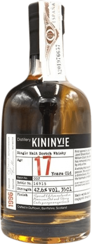 Envoi gratuit | Whisky Single Malt Kininvie Royaume-Uni 17 Ans Bouteille Tiers 35 cl