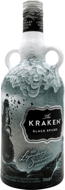 免费送货 | 朗姆酒 Kraken Black Rum Legendary Survivor Series 特立尼达和多巴哥 70 cl