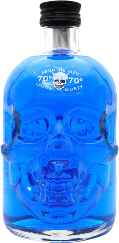 Бесплатная доставка | Абсент La Calavera Azul Балеарские острова Испания бутылка Medium 50 cl