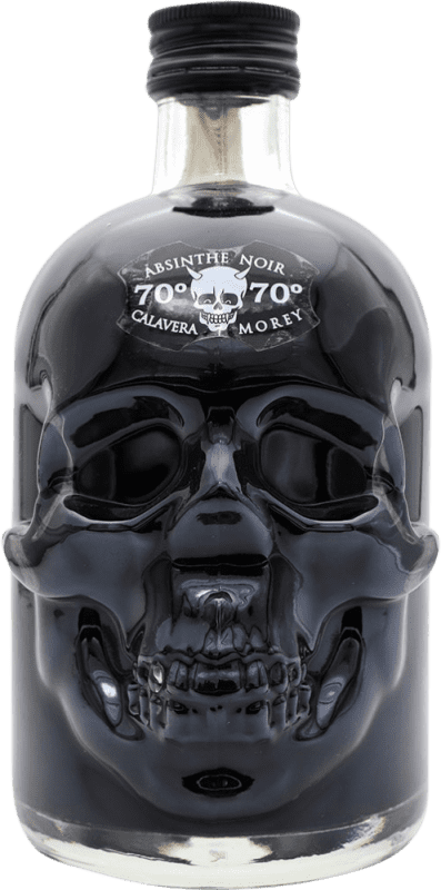 19,95 € 免费送货 | 苦艾酒 Absinthe La Calavera Negra 瓶子 Medium 50 cl