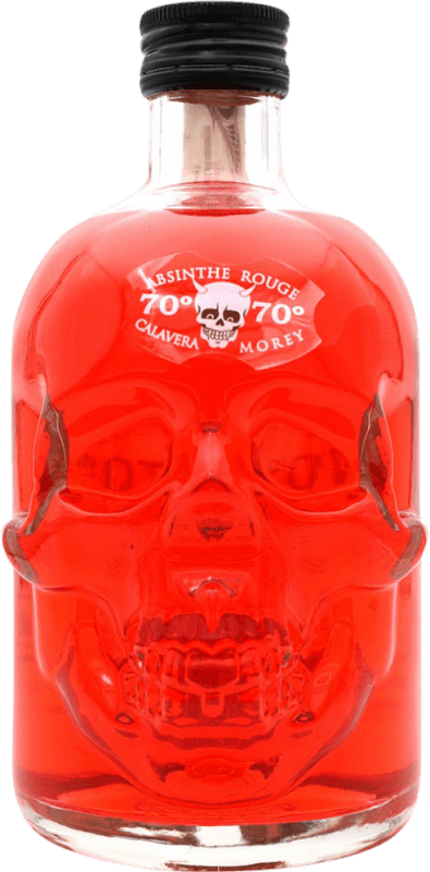 34,95 € 免费送货 | 苦艾酒 Absinthe La Calavera Roja 瓶子 Medium 50 cl