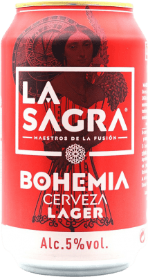 Free Shipping | Beer La Sagra Bohemia Spain Can 33 cl