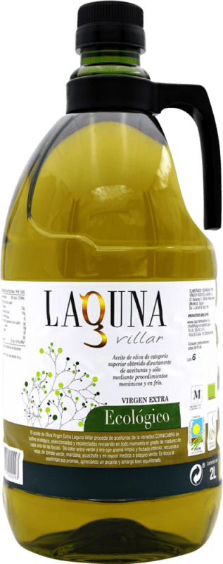 Envio grátis | Azeite de Oliva Laguna Villar Virgen Extra Ecológico Espanha Garrafa Especial 2 L