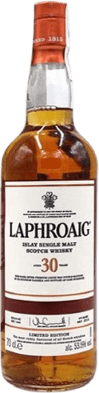 2 452,95 € | 威士忌单一麦芽威士忌 Laphroaig 英国 30 岁 70 cl