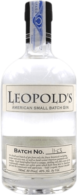 Envio grátis | Gin Leopold's Estados Unidos 70 cl