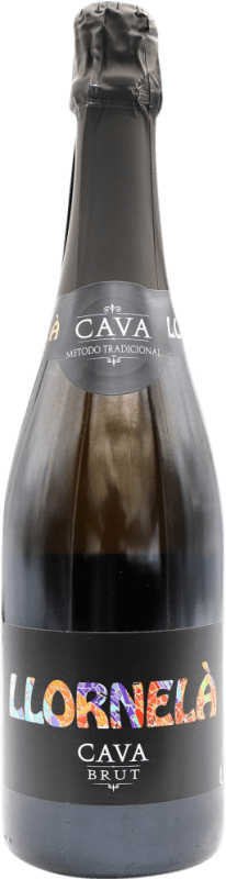 Kostenloser Versand | Weißer Sekt Llornelá Brut — Herb D.O. Cava Spanien 75 cl