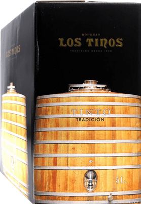 Envoi gratuit | Vin Rouge Los Tinos Tradición Cosecha — Récolte Jeune D.O.Ca. Rioja Espagne Bag in Box 5 L