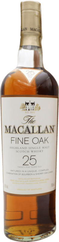 Envoi gratuit | Single Malt Whisky Macallan Fine Oak Royaume-Uni 25 Ans 70 cl