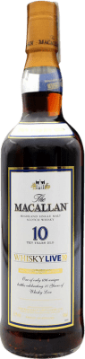 ウイスキーシングルモルト Macallan Live 10th Anniversary 10 年 70 cl