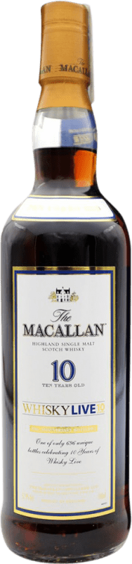 送料無料 | ウイスキーシングルモルト Macallan Live 10th Anniversary イギリス 10 年 70 cl