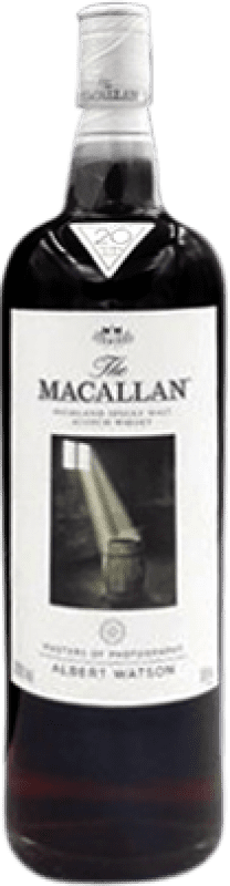 Kostenloser Versand | Single Malt Whisky Macallan Albert Watson Sherry Oak Cask — Eichenfass Großbritannien 20 Jahre 70 cl Sammlerstück Nicht zum Verzehr Geeignet