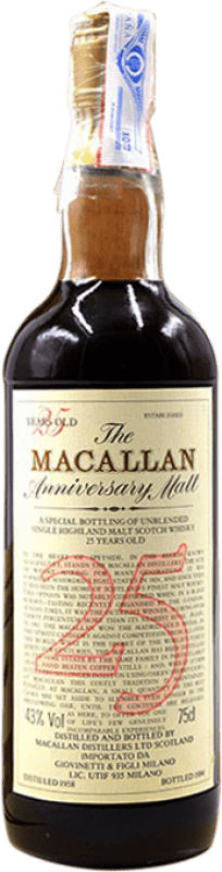 免费送货 | 单一麦芽威士忌 Macallan The Anniversary 英国 25 岁 70 cl Malt — 麦芽
