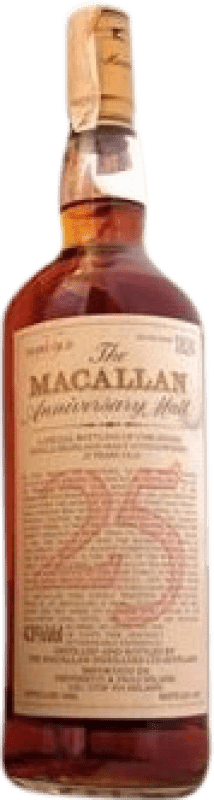 送料無料 | ウイスキーシングルモルト Macallan The Anniversary Malt イギリス 25 年 70 cl