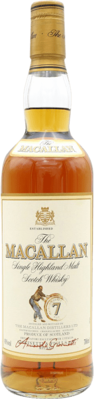 Kostenloser Versand | Whiskey Single Malt Macallan Sammlerexemplar Großbritannien 7 Jahre 70 cl