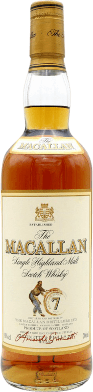 Kostenloser Versand | Whiskey Single Malt Macallan Sammlerexemplar Großbritannien 7 Jahre 70 cl