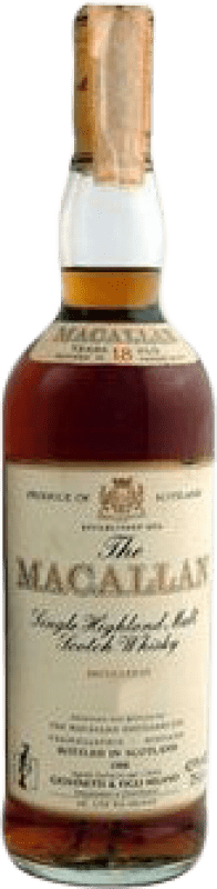 Kostenloser Versand | Whiskey Single Malt Macallan Sammlerexemplar Großbritannien 18 Jahre 70 cl