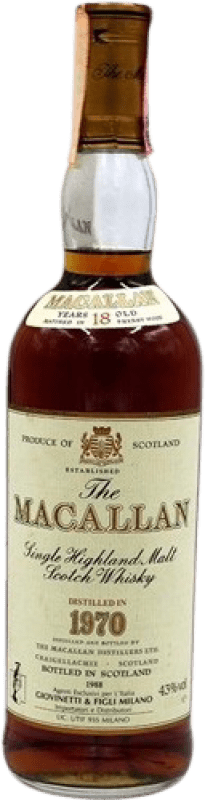 Free Shipping | Whisky Single Malt Macallan Collector's Specimen United Kingdom 18 Years 70 cl