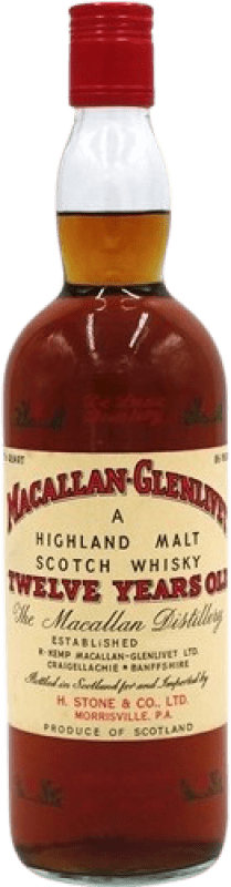 3 544,95 € Kostenloser Versand | Single Malt Whisky Glenlivet at Macallan Sammlerexemplar 12 Jahre
