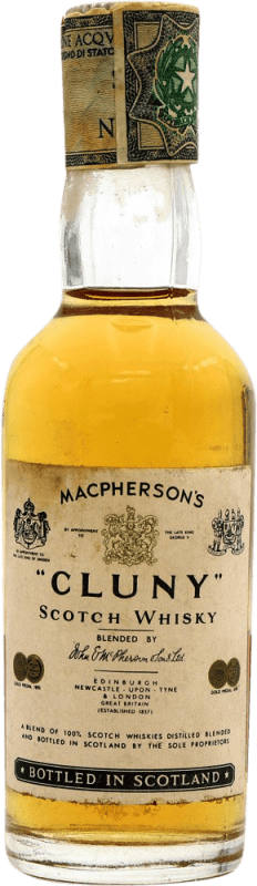 61,95 € | Whisky Blended Macpherson's. Cluny Reino Unido Botellín Miniatura 5 cl Ejemplar Coleccionista No Apto para Consumo