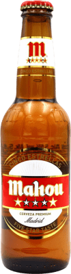 Beer Mahou 5 Estrellas Premium Third-Liter Bottle 33 cl