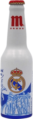 ビール Mahou Real Madrid Afición 3分の1リットルのボトル 33 cl