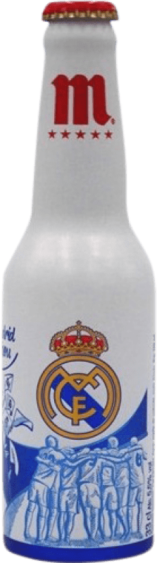 Kostenloser Versand | Bier Mahou Real Madrid Afición Spanien Drittel-Liter-Flasche 33 cl