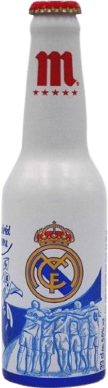 5,95 € Spedizione Gratuita | Birra Mahou Real Madrid Afición Bottiglia Terzo 33 cl
