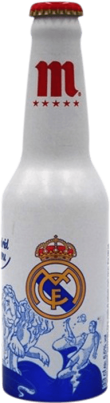 5,95 € Free Shipping | Beer Mahou Real Madrid Cibeles One-Third Bottle 33 cl