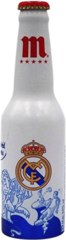 Kostenloser Versand | Bier Mahou Real Madrid Cibeles Spanien Drittel-Liter-Flasche 33 cl