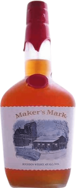 Envio grátis | Whisky Bourbon Maker's Mark Holiday Christmas Frosted Estados Unidos 70 cl