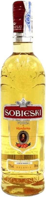 Envio grátis | Vodca Marie Brizard Sobieski Mandarina Polônia 70 cl