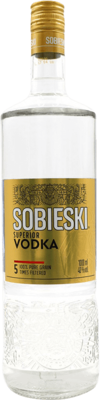 Envio grátis | Vodca Marie Brizard Sobieski Superior Polônia 1 L