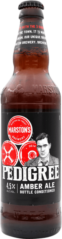 Envío gratis | Cerveza Marston's Pedigree Ale, Amber — Ámbar Reino Unido Botella Medium 50 cl