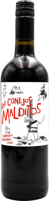 Envio grátis | Vinho Tinto Más Que Vinos Los Conejos Malditos I.G.P. Vino de la Tierra de Castilla Toledo Espanha Tempranillo Eco — Biológico 75 cl
