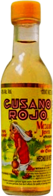 6,95 € Бесплатная доставка | Мескаль Mezcales de Gusano Rojo Мини-бутылка 5 cl