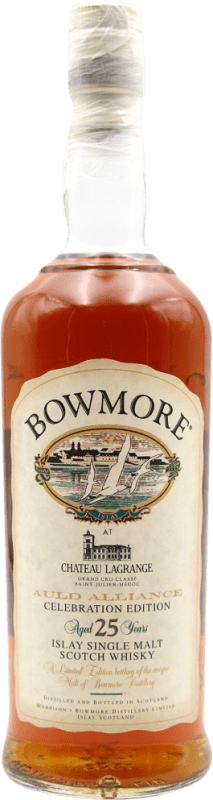 Kostenloser Versand | Whiskey Single Malt Morrison's Bowmore Auld Alliance Sammlerexemplar Schottland Großbritannien 25 Jahre 70 cl